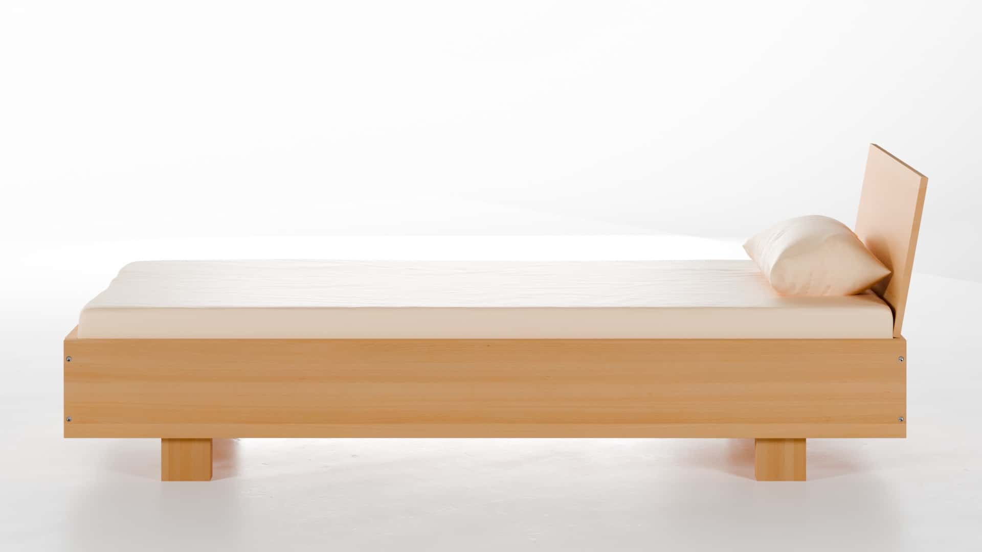 Massivholzbett München Buche 90x200 cm
