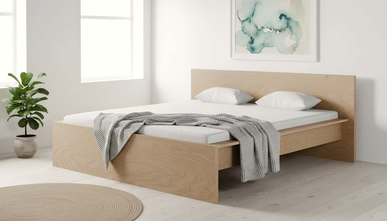 Bett Wien Birke Schichtholz 180x200 cm