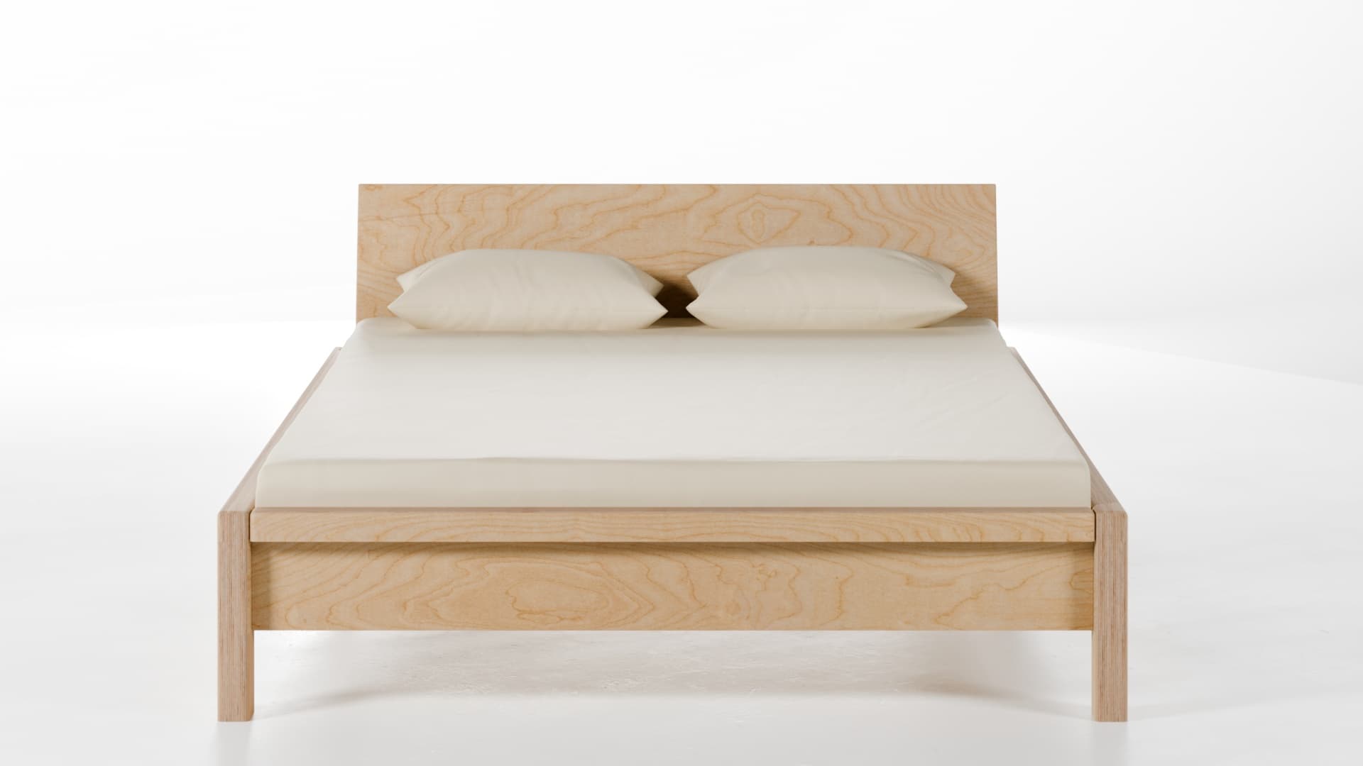 Bett Konstanz Birke Schichtholz 140x200 cm