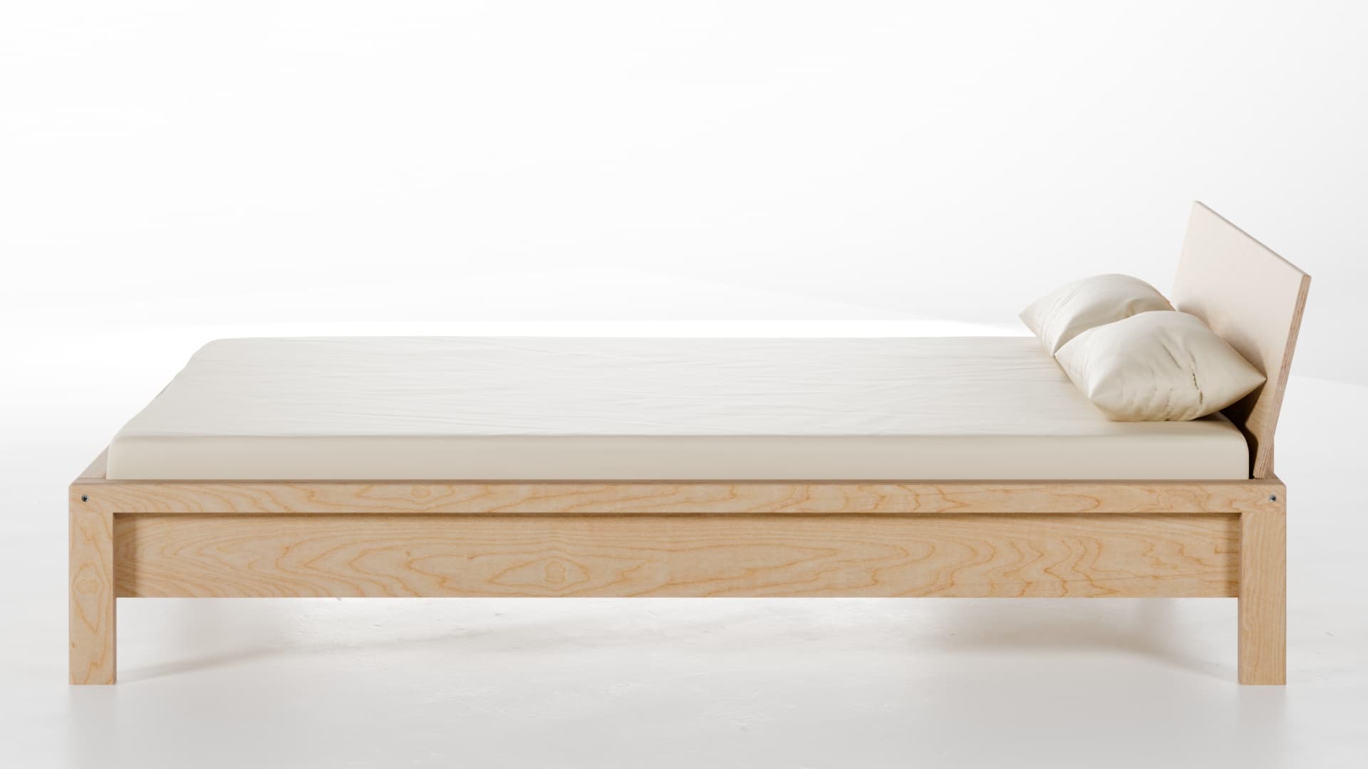 Bett Konstanz Birke Schichtholz 140x200 cm