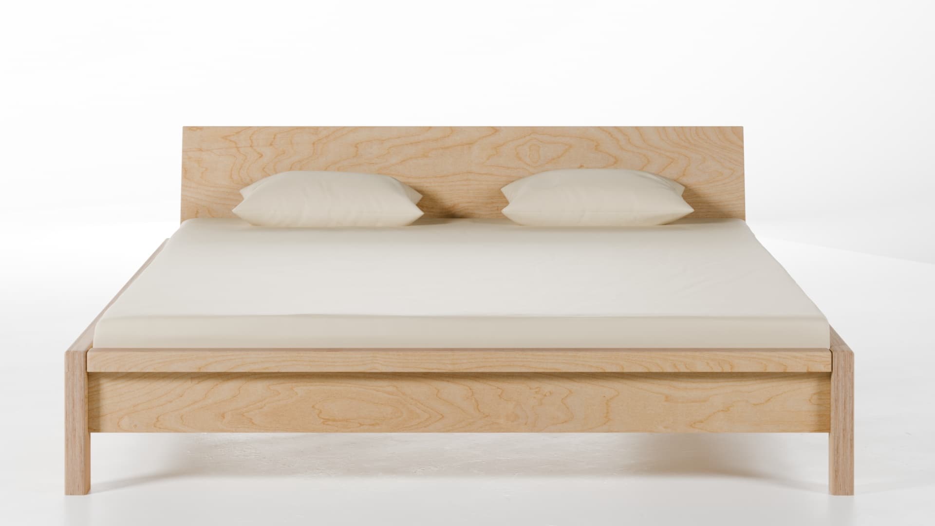 Bett Konstanz Birke Schichtholz 180x200 cm