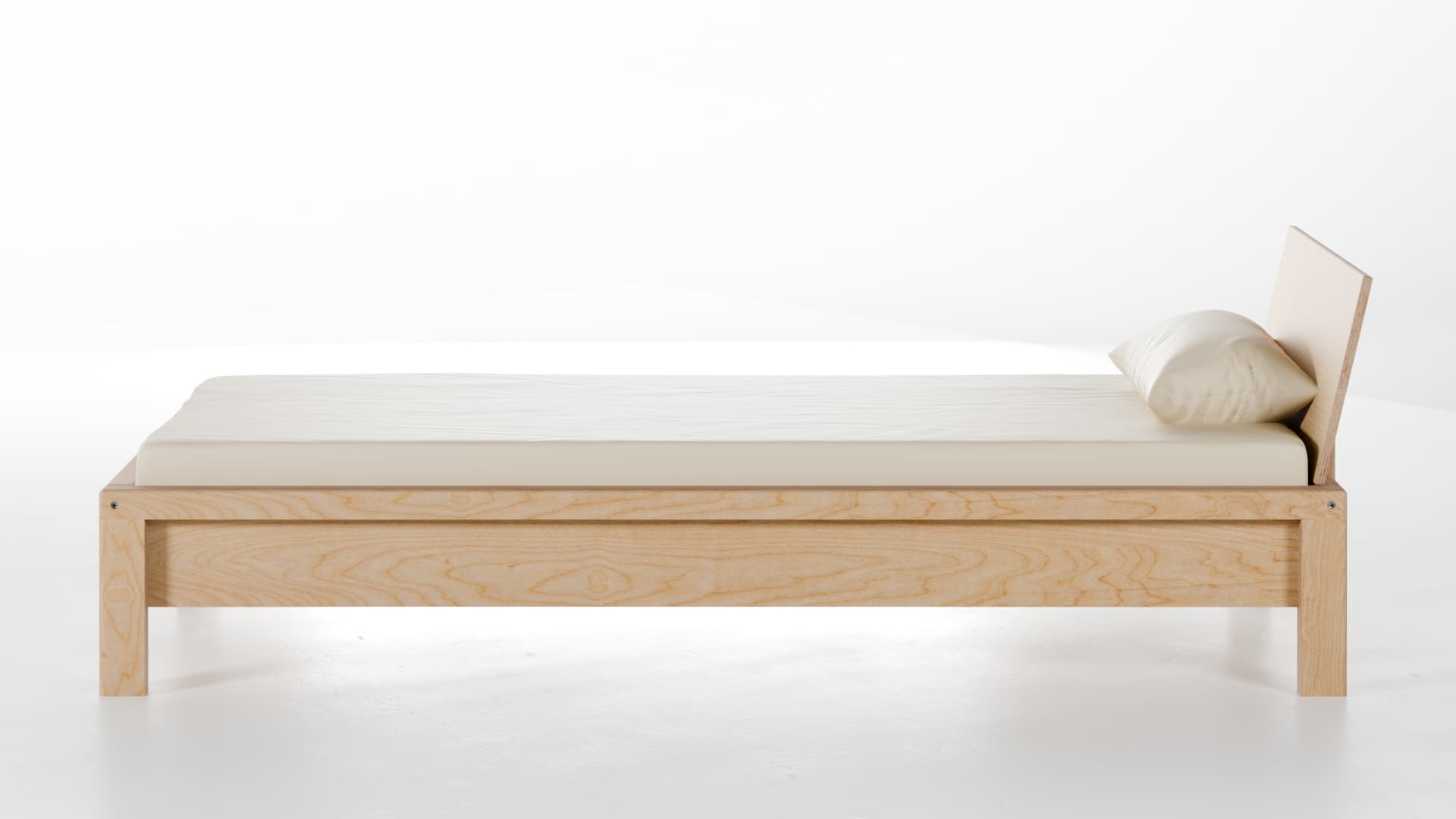 Bett Konstanz Birke Schichtholz 90x200 cm