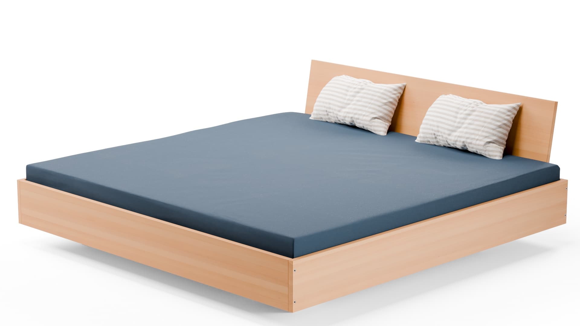 Dielenbett Birke Schichtholz 200x200 cm