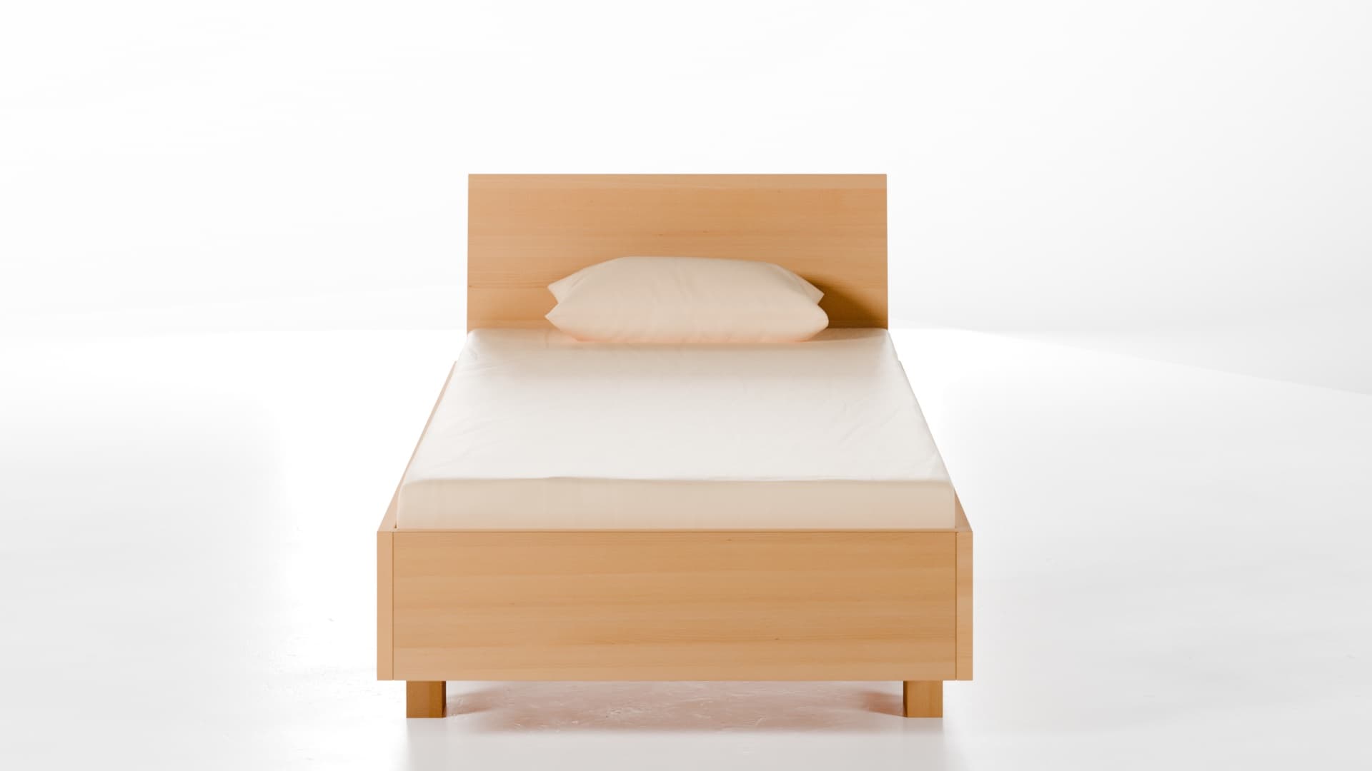 Massivholzbett München Buche 90x200 cm