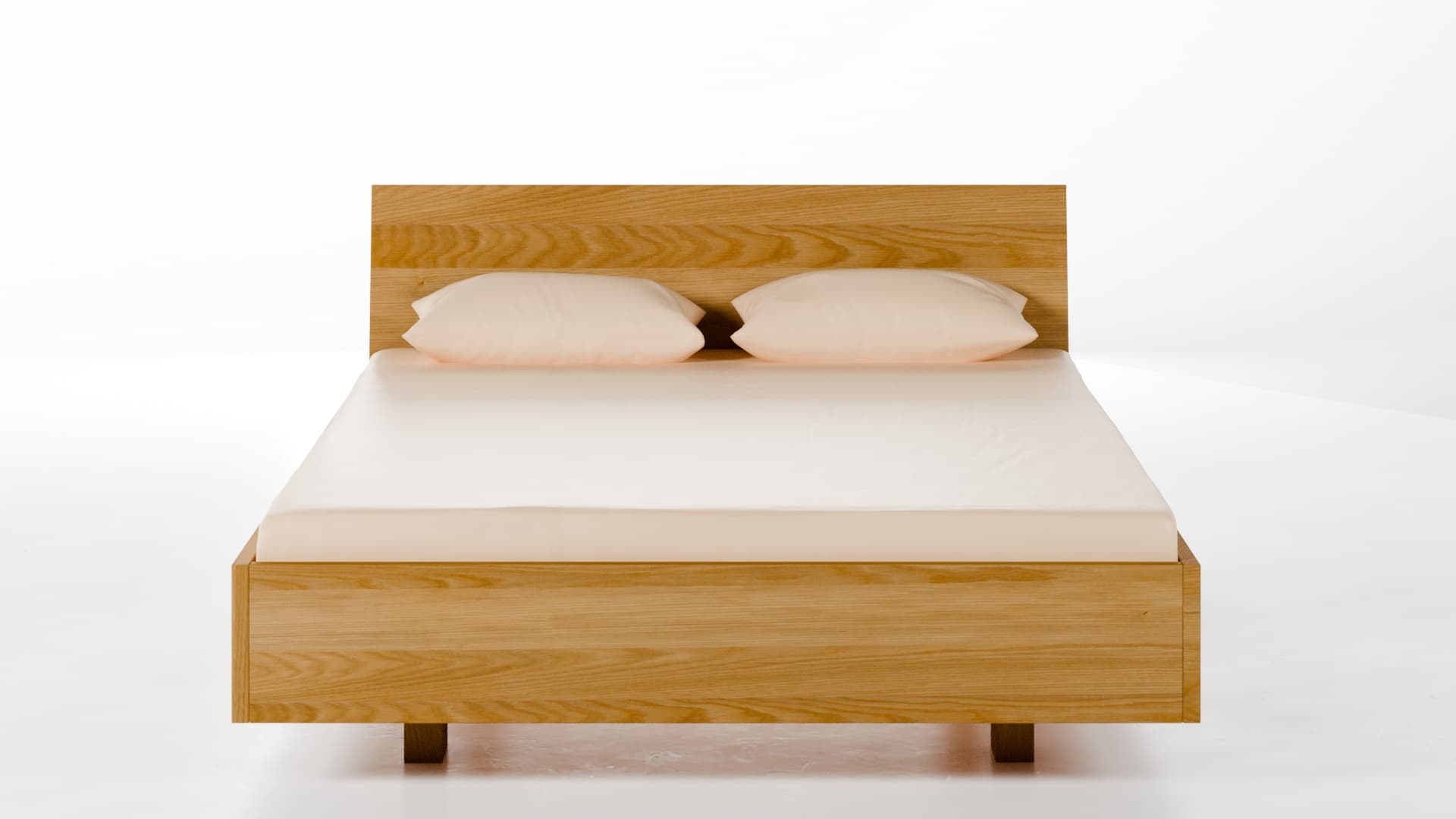 Massivholzbett München Eiche 140x200 cm