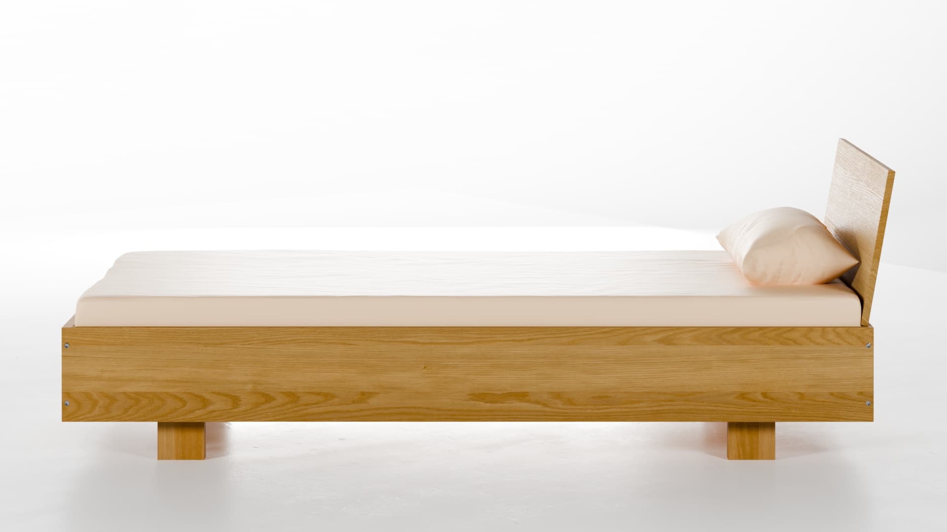 Massivholzbett München Eiche 90x200 cm