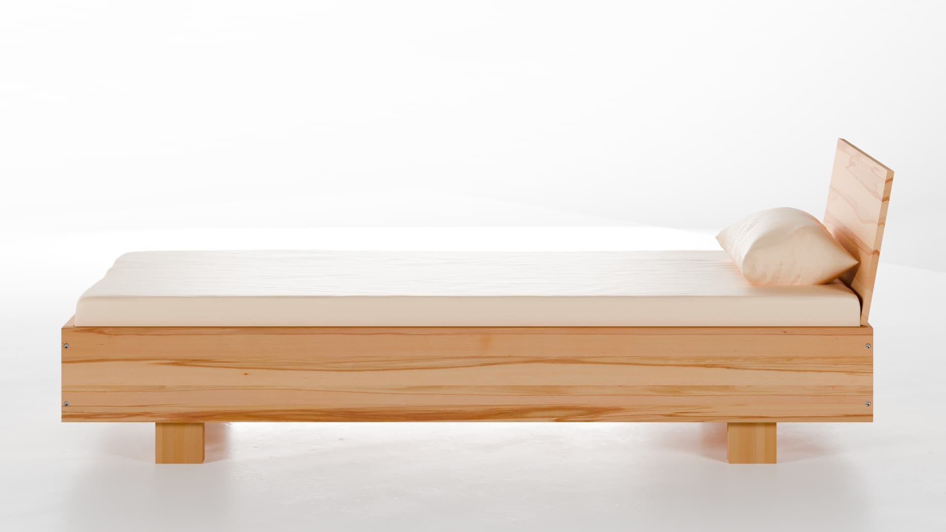 Massivholzbett München Kernbuche 90x200 cm