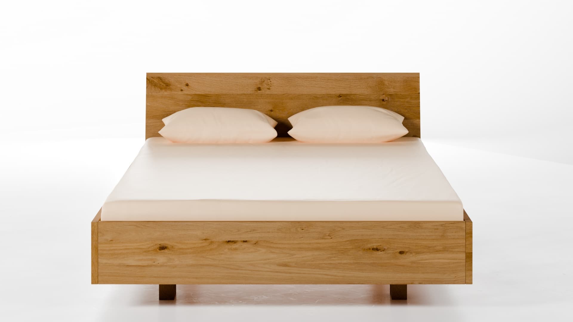 Massivholzbett München Wildeiche 140x200 cm