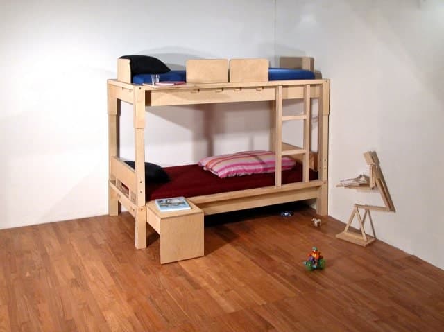 Etagenbett​ 90 x 200 cm Birke