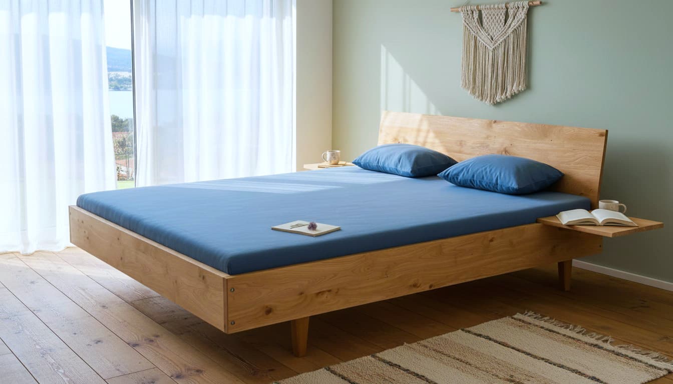 Massivholzbett Frankfurt Wildeiche 180x200 cm