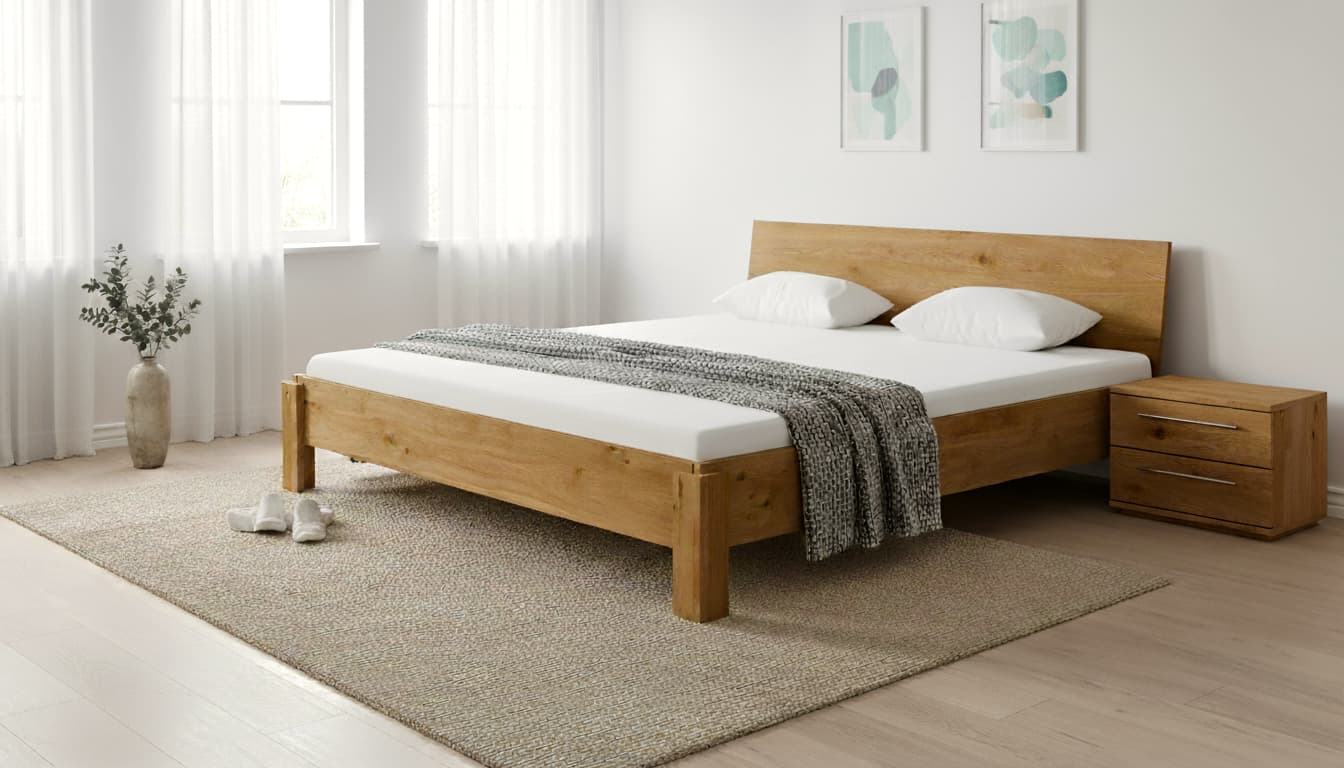 Massivholzbett Köln Wildeiche