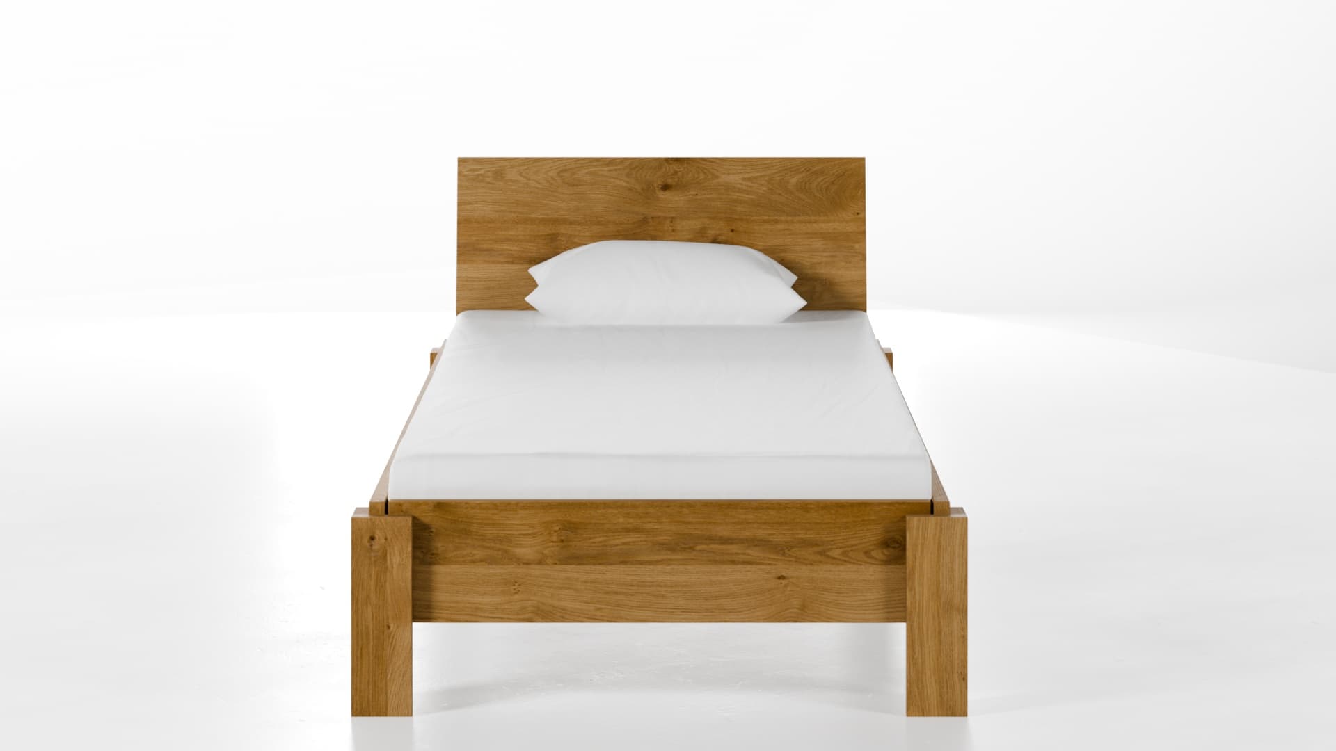 Massivholzbett Köln Wildeiche 90x90 cm