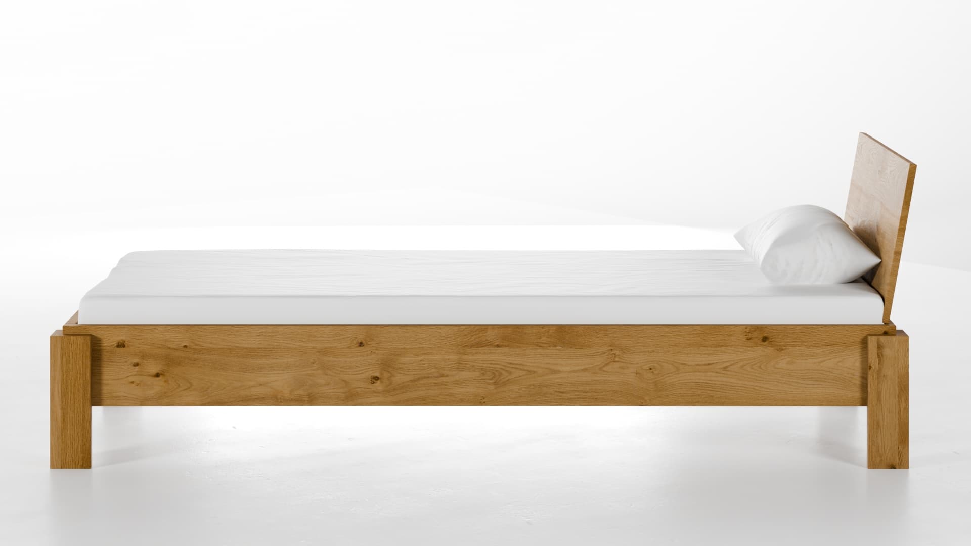 Massivholzbett Köln Wildeiche 90x90 cm