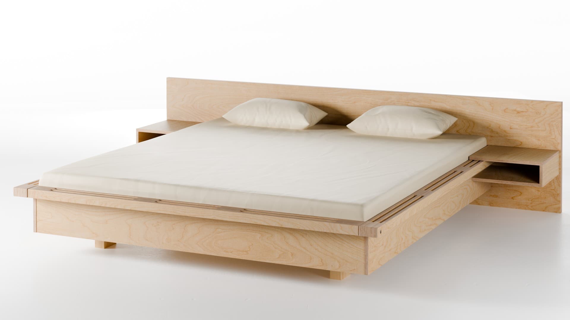 Bett Rio Birke Schichtholz 180x200 cm