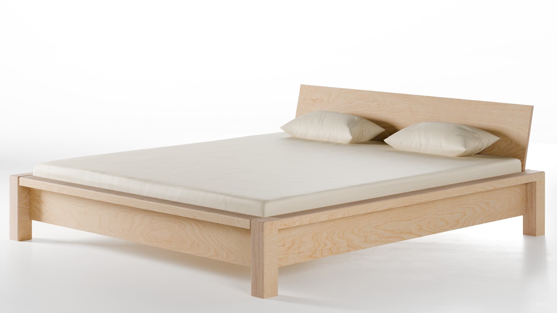 Bett Steckbett Birke Schichtholz 180x200 cm