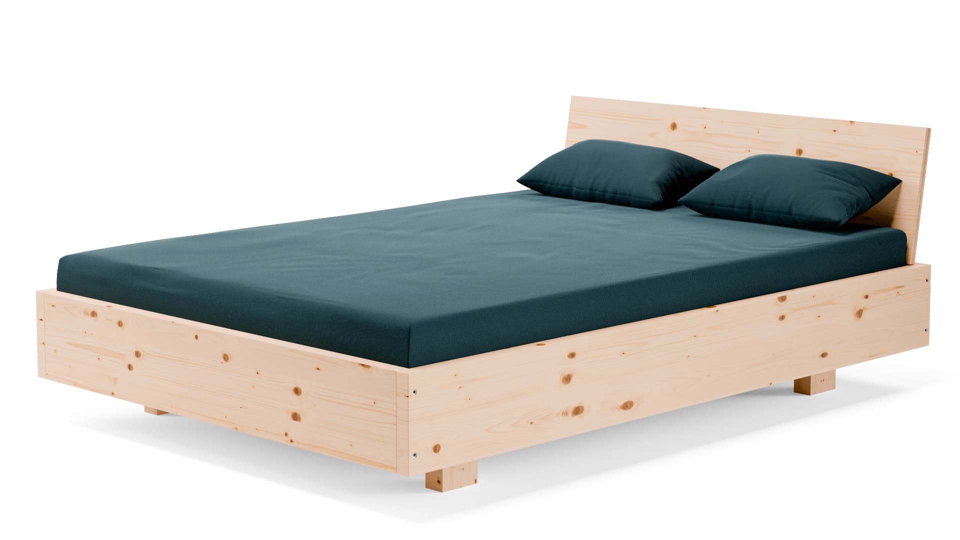 Dielenbett Zirbe Massivholz 120x200 cm
