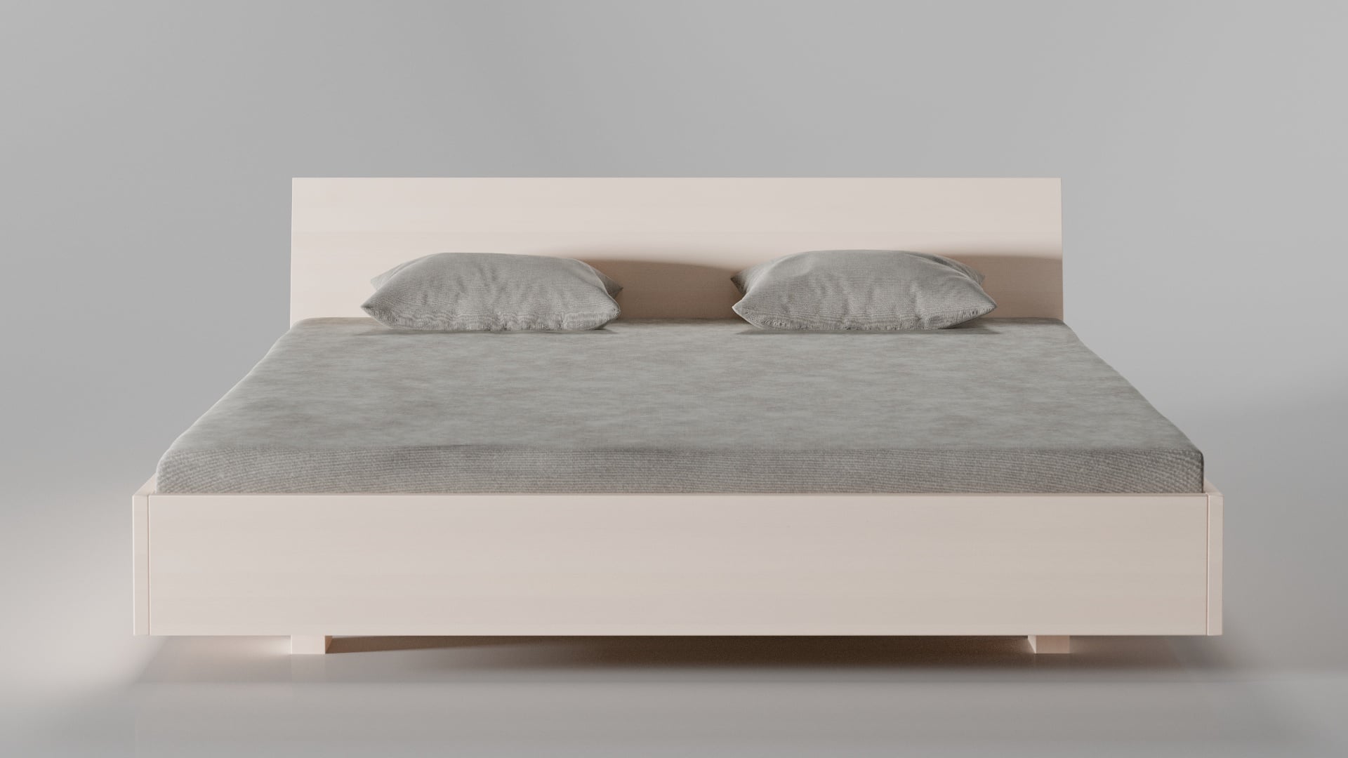 Massivholzbett München Buche weiß lasiert 180x200 cm