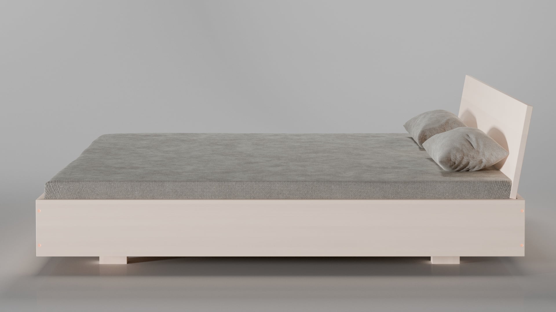 Massivholzbett München Buche weiß lasiert 180x200 cm