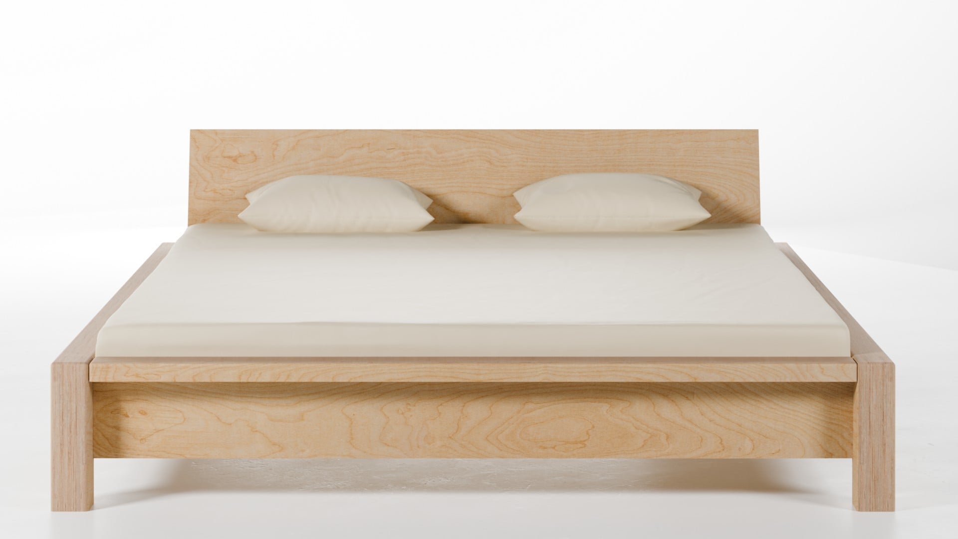 Bett Steckbett Birke Schichtholz 180x200 cm