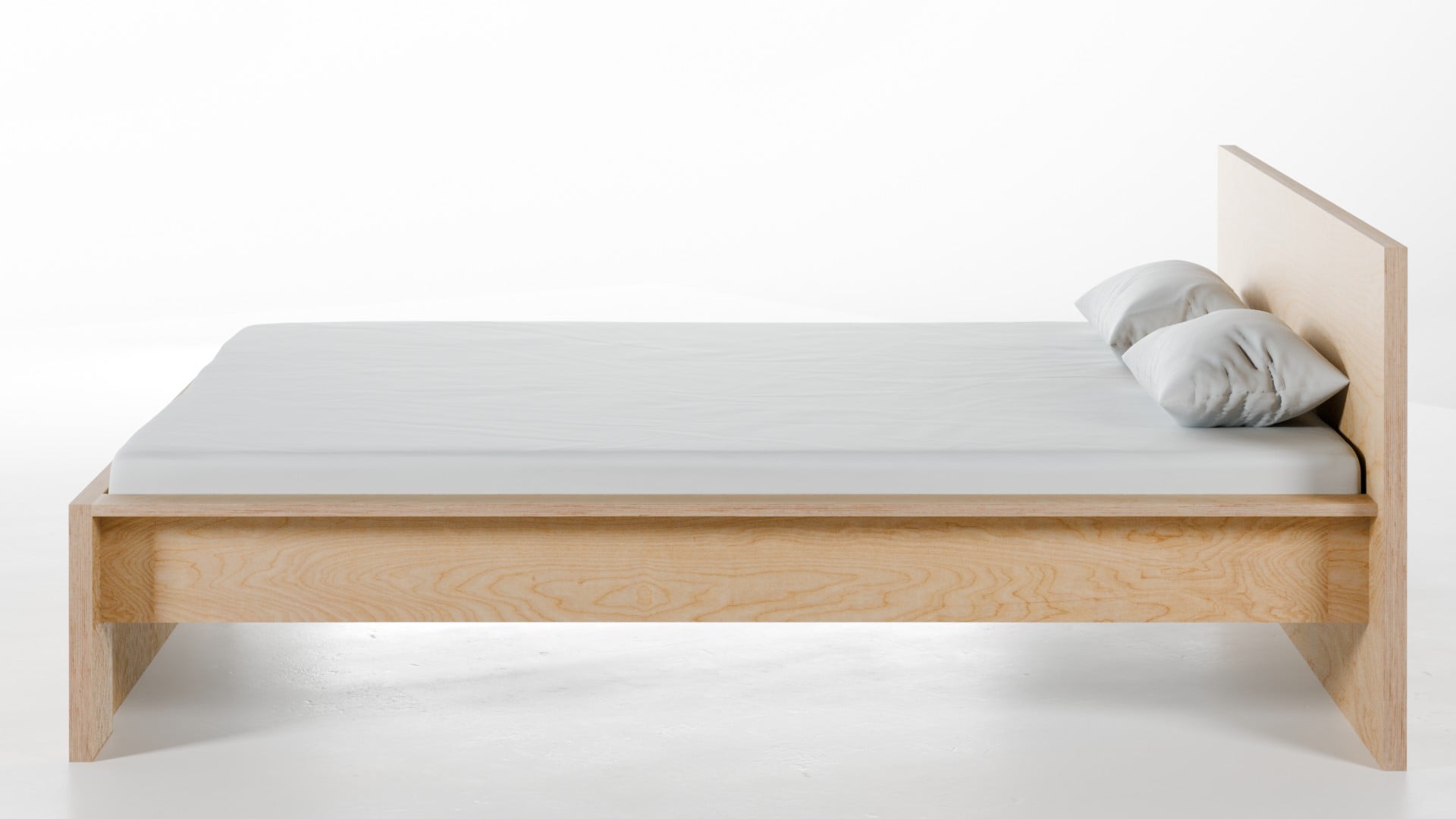 Bett Wien Birke Schichtholz 180x200 cm