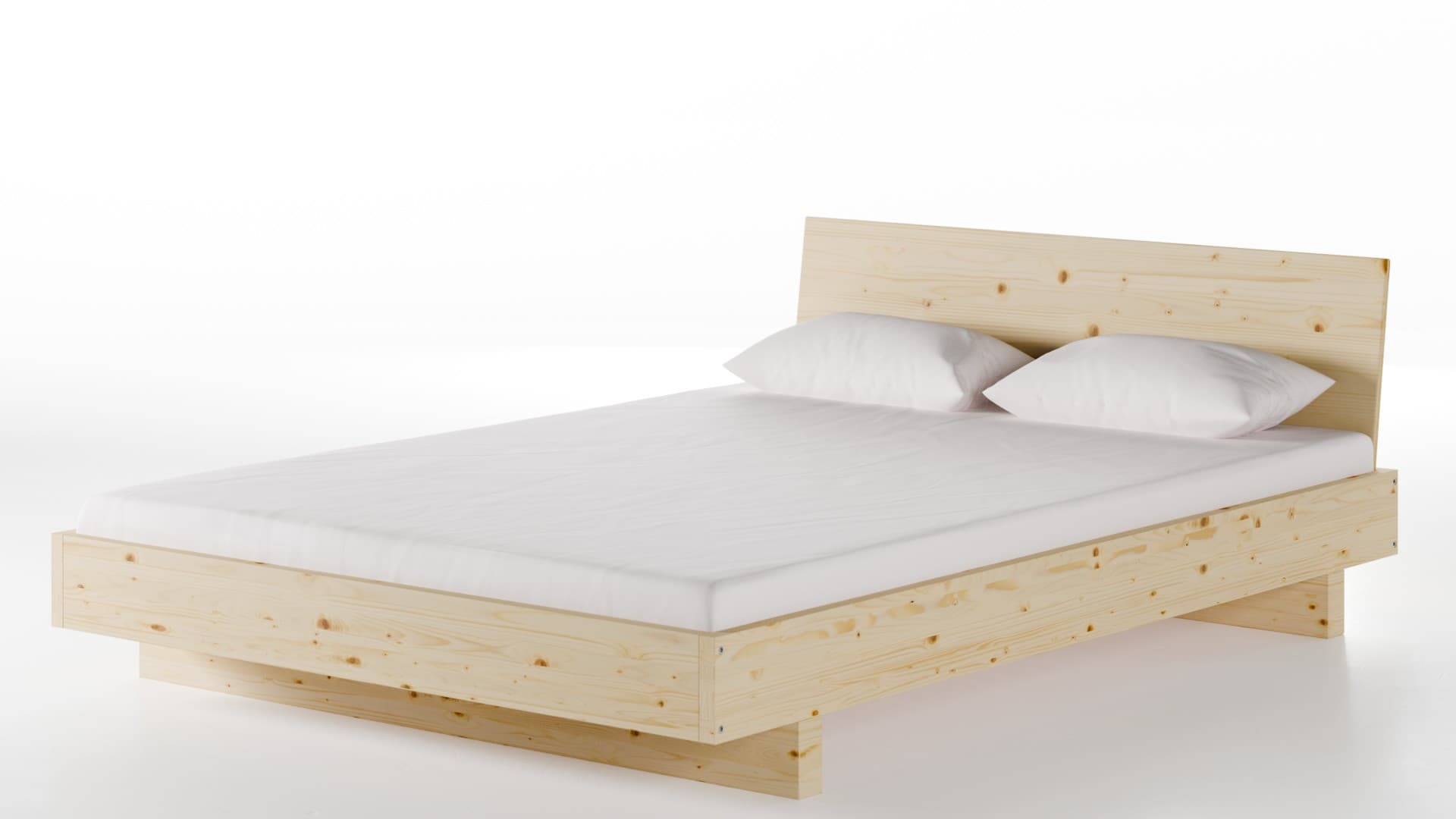 Massivholzbett Stuttgart Fichte 140x200 cm