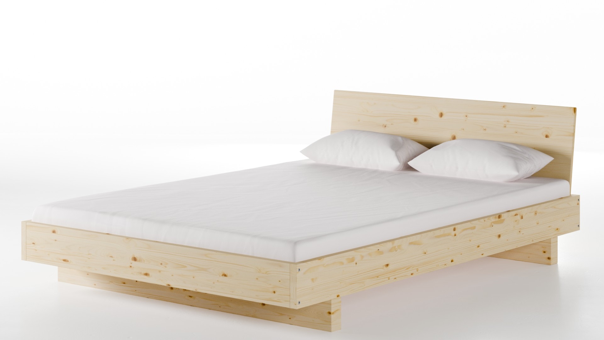 Massivholzbett Stuttgart Fichte 140x200 cm