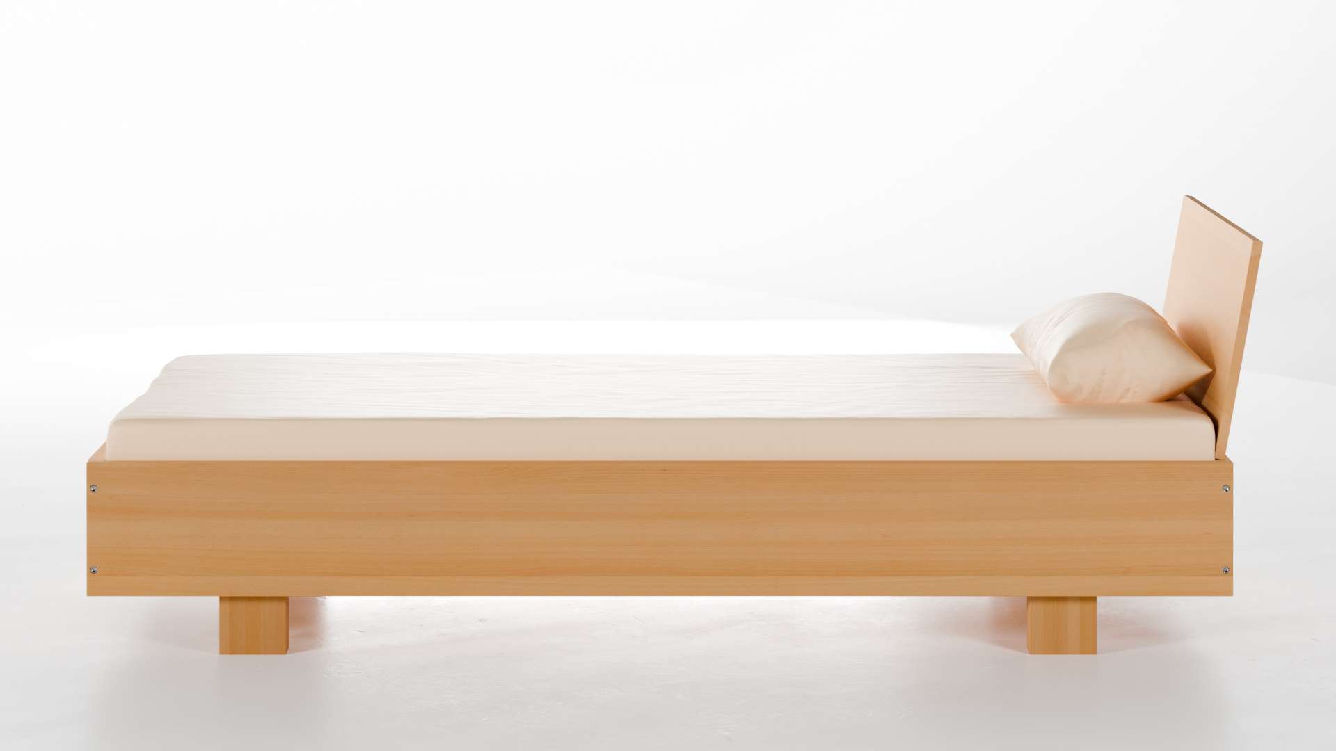 Massivholzbett München Buche 90x200 cm