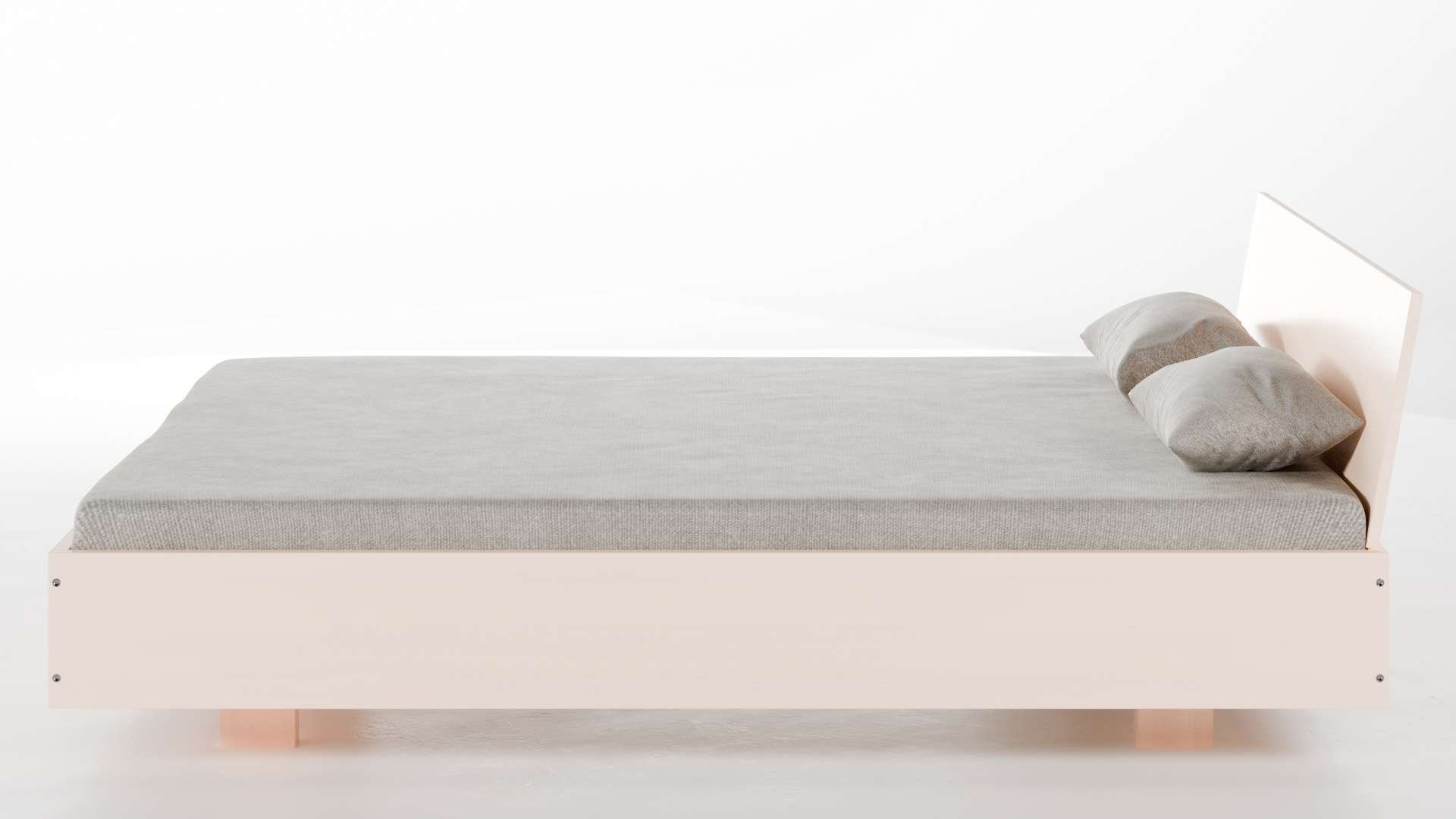Massivholzbett München Buche weiß lasiert 180x200 cm