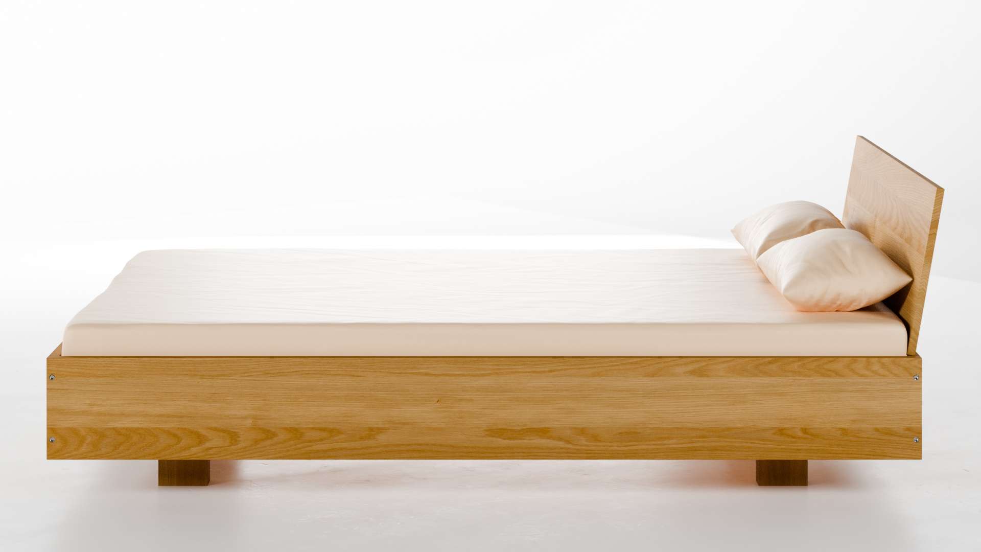 Massivholzbett München Eiche 140x200 cm