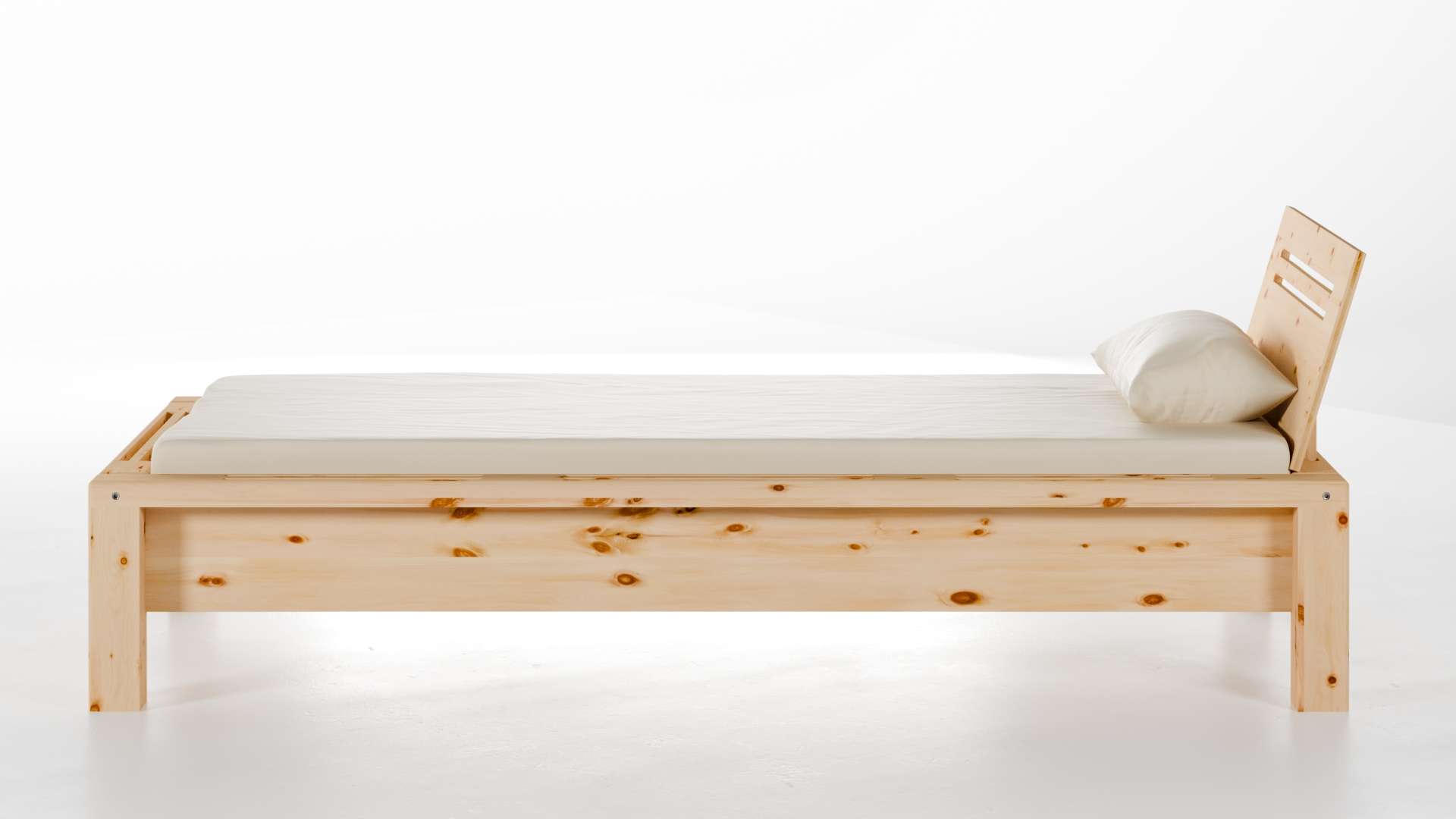 Zirbenbett Lamellenbett 90x200 cm