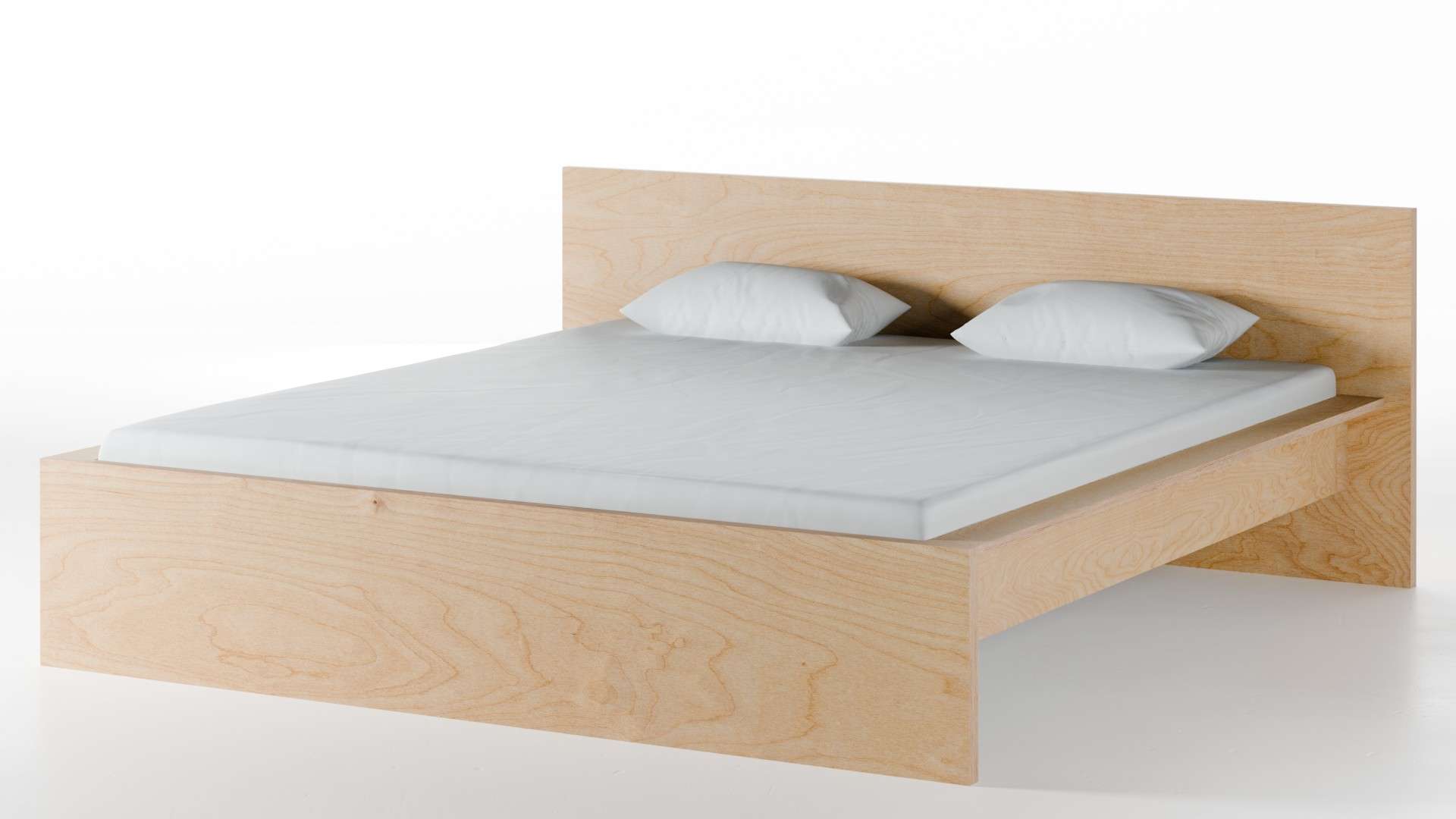 Bett Wien Birke Schichtholz 180x200 cm