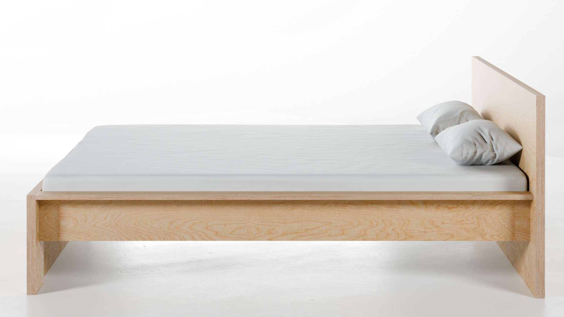Bett Wien Birke Schichtholz 180x200 cm