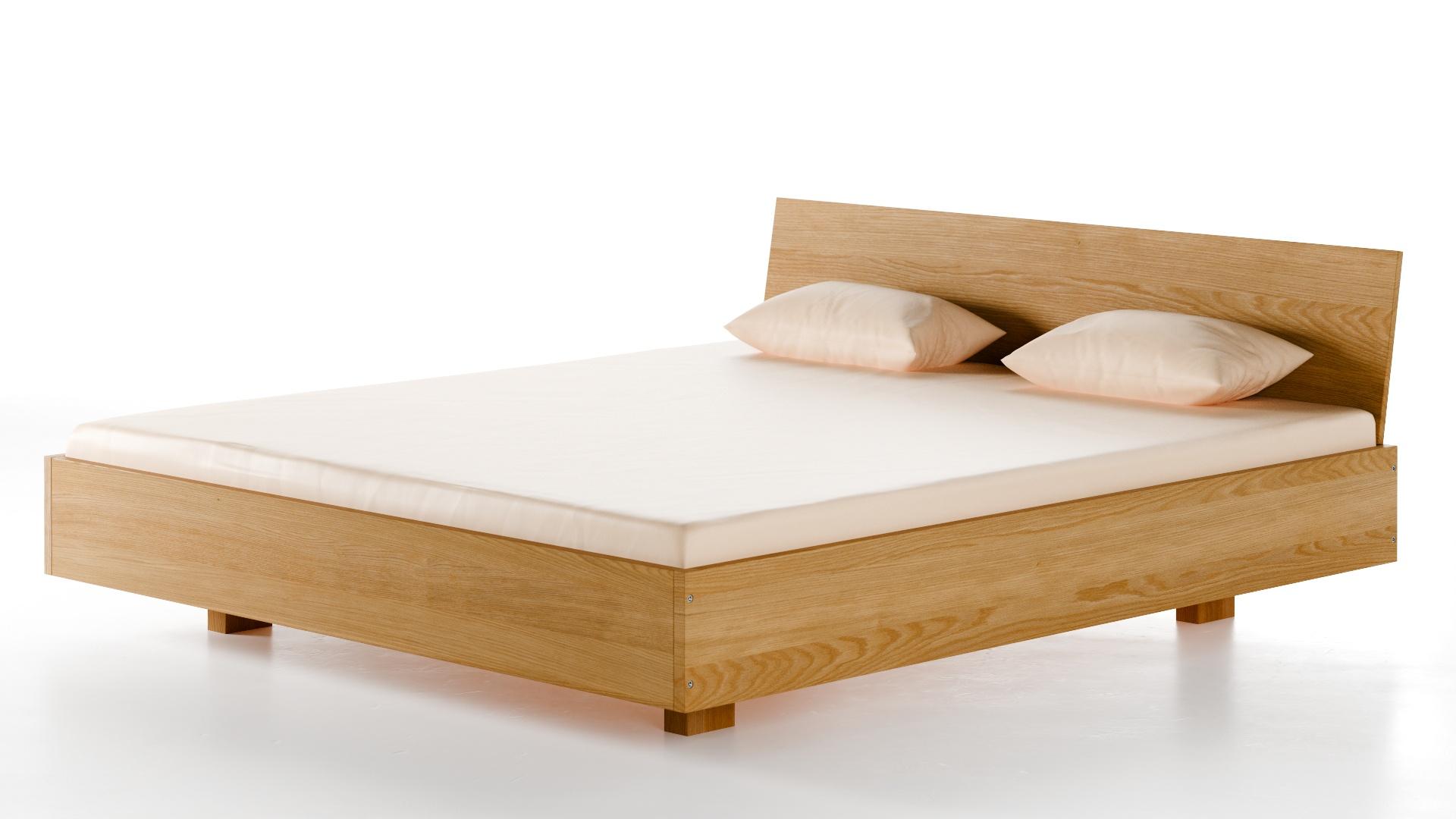 Dielenbett Eiche Massivholz 180x200 cm