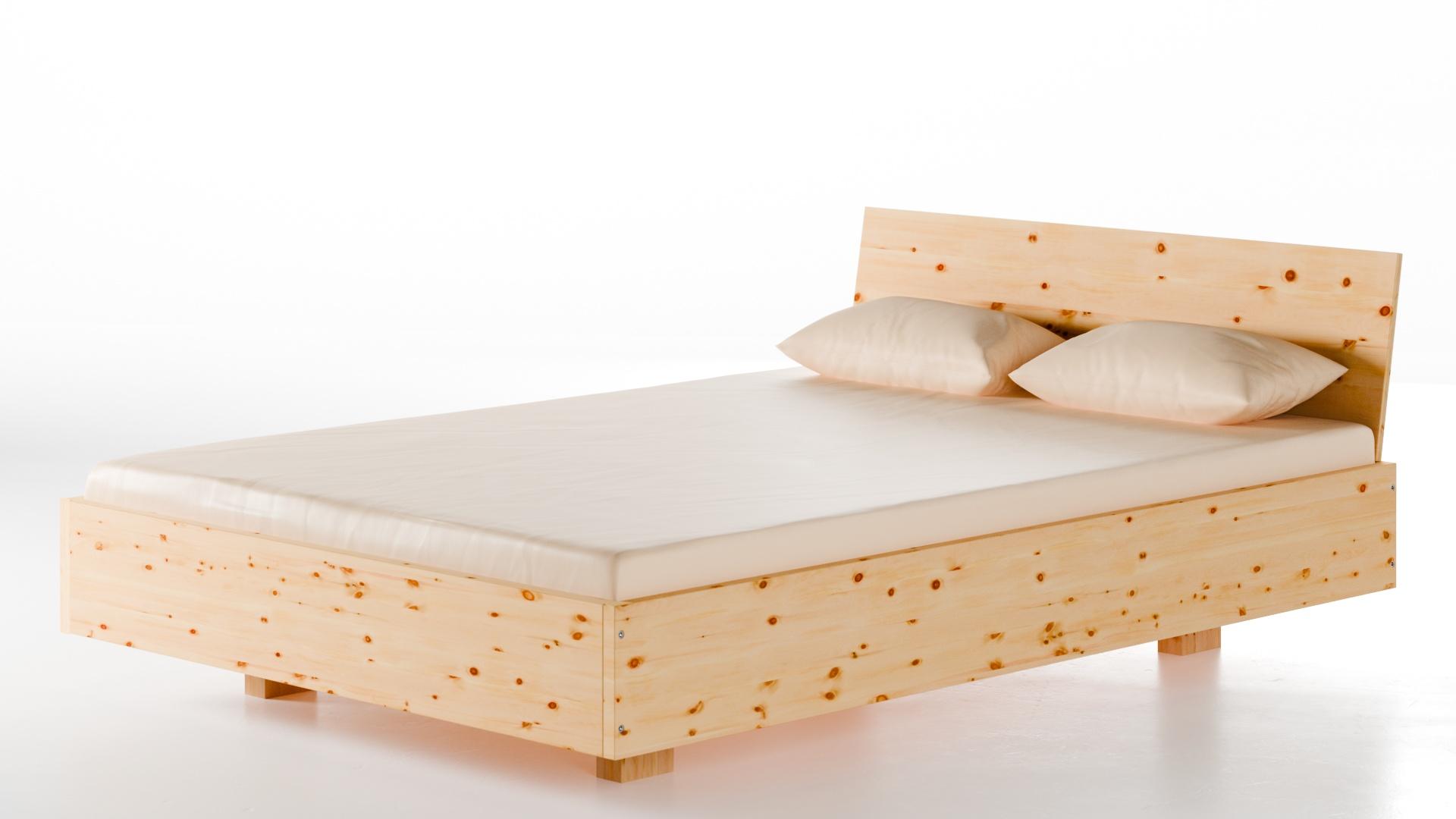 Dielenbett Zirbe Massivholz 140x200 cm