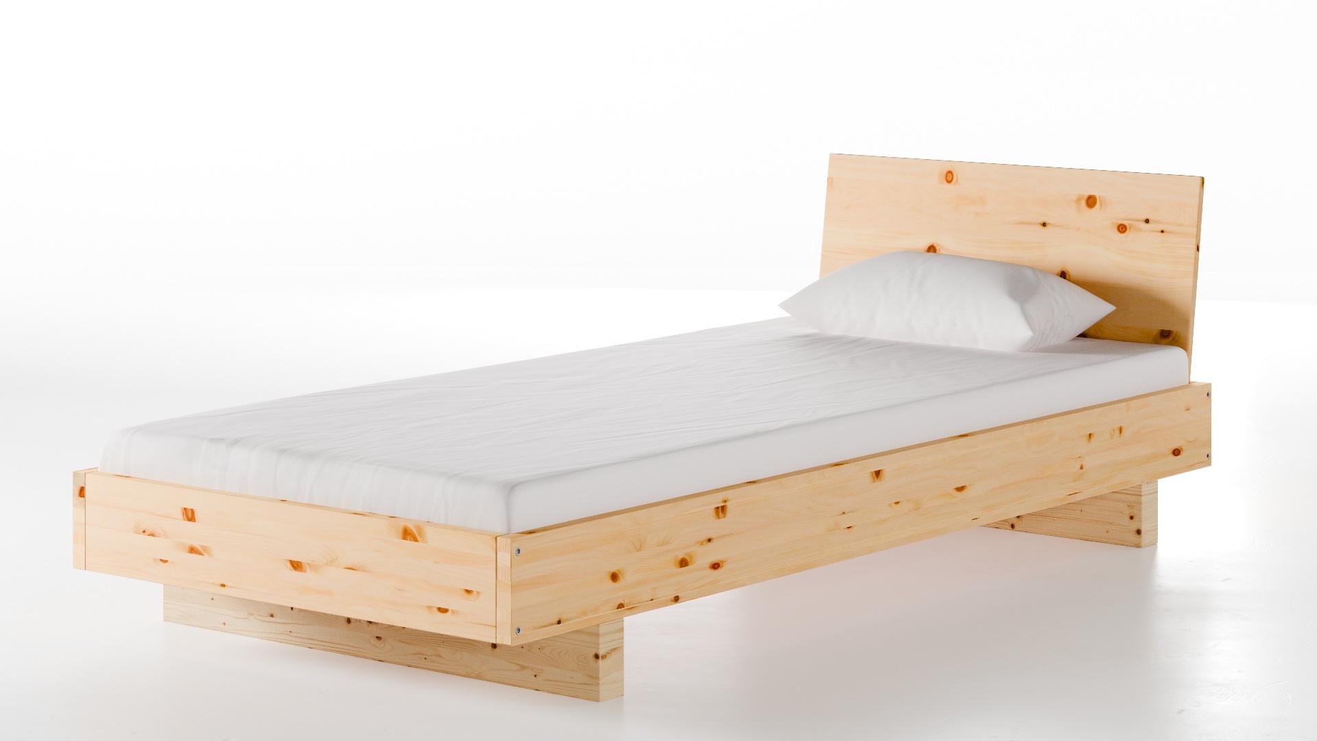 Bett Stuttgart Zirbenholz 90x200 cm